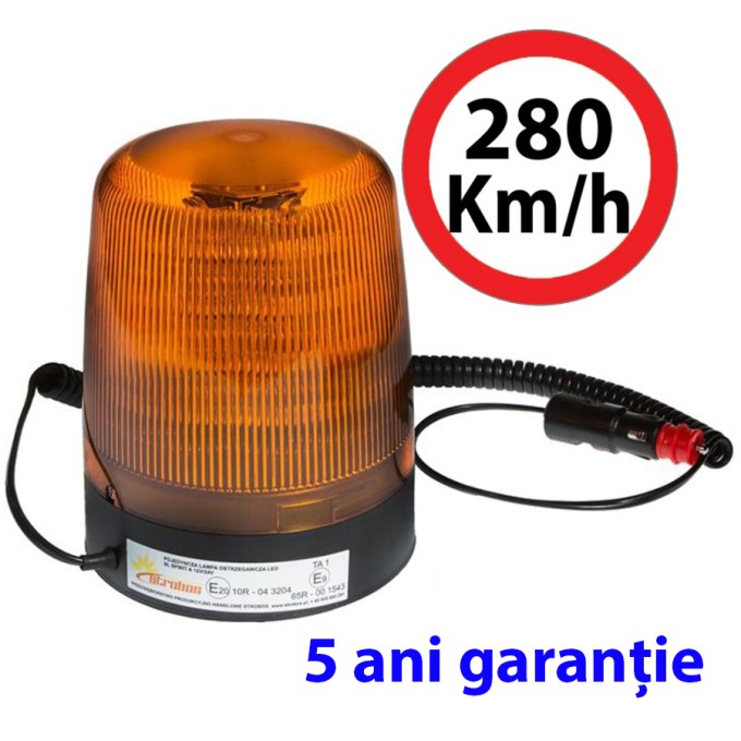 Girofar LED Magnetic 12-24V 16 LED-uri de 3W 5 ani Garantie